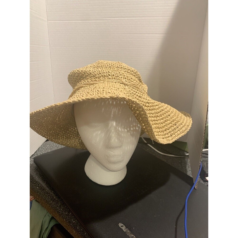 Women's Victoria Crochet Straw hat With Band~Travel~Boho Summer